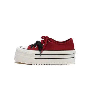 Women’s Platform Canvas Sneakers | Casual Streetwear
