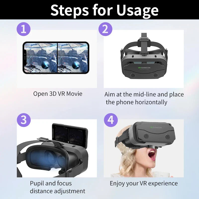 Smartphone VR Headset | Immersive 3D Viewer