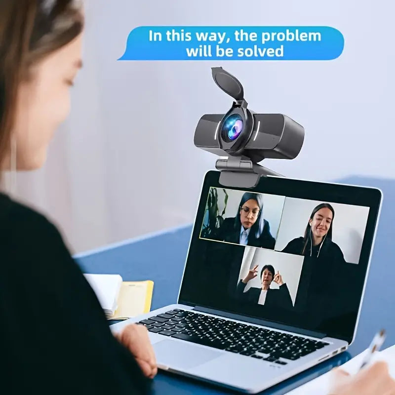 1080p HD Webcam with Microphone | USB Plug & Play